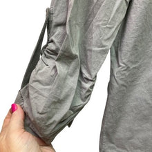 Load image into Gallery viewer, XCVI Jacket Womens Large Gray Mesh Full Zip Hooded Utility Gorpcore Lightweight