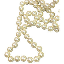 Load image into Gallery viewer, Von Maur Deltah Pearl Necklace 36 Inch 8MM Cream Cocktail Festival NWT