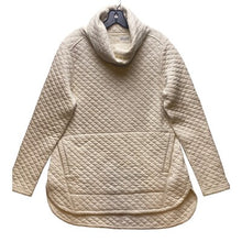 Load image into Gallery viewer, Duluth Trading Shirt Womens Large Quilted Pullover Cowl Neck Campcore Outdoors