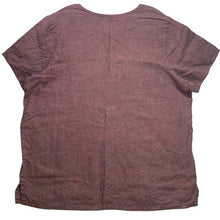 Load image into Gallery viewer, FLAX by Jeanne Engelhart Shirt Womens Medium Linen Lagenlook Boxy Mature Office