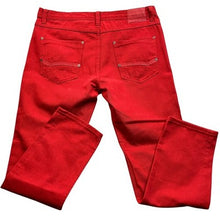 Load image into Gallery viewer, Parish Nation Jeans Mens 40x30 Red Denim Y2K Baggy Hip Hop Skate Streetwear