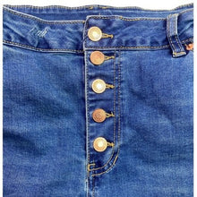 Load image into Gallery viewer, Fashion Wear Jeans Womens Extra Large Distressed Button-Fly Wide Leg Streetwear