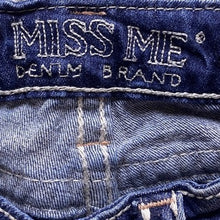 Load image into Gallery viewer, Miss Me Shorts Womens 22 Blue Demin Easy Embellished Pockets Distressed Bermuda