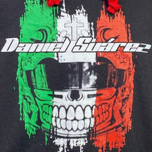 Load image into Gallery viewer, Daniel Suarez Hoodie Mens Small NASCAR Racing Mexican Flag Skull Streetwear
