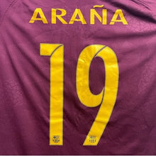 Load image into Gallery viewer, Nike FC Barcelona Soccer Jersey Mens Medium Arana #19 Rakuten Spell Out Athletic
