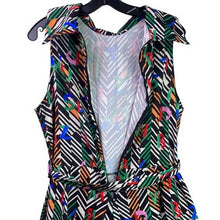 Load image into Gallery viewer, Boho Jumpsuit Womens 1XL Abstract Sleeveless AOP Festival Career Hippie Halter