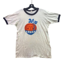 Load image into Gallery viewer, Vintage 70s Aruba Shirt Mens Extra Large Ringer Single Stitch Spell Out Beachy