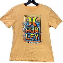Load image into Gallery viewer, Hurley Shirt Boys Large Shark Wave Spell Out AOP Surfing Beachy Coastal