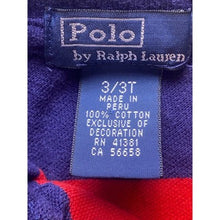 Load image into Gallery viewer, Ralph lauren Boys 3T Toddler Striped Colorblock Polo Shirt Color Block