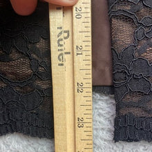 Load image into Gallery viewer, Black Lace Skirt Womens 12 Lined Old Money Career Office Cocktail Party
