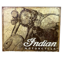 Load image into Gallery viewer, Indian Motorcycle Metal Sign Wall Decor Garage Man Cave Art