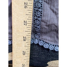 Load image into Gallery viewer, Garnet Hill Blouse Womens 16 Tank Sleeveless Gray Crochet Boho Flowy Festival