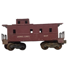 Load image into Gallery viewer, Four Vintage Lionel Train Cars Coal Tender Stock Car Caboose USA Collectible Toy