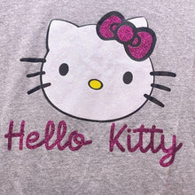 Load image into Gallery viewer, Cute Cat Shirt Womens Large Pink Bow Glitter Academia Streetwear Long Sleeve