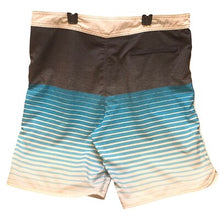 Load image into Gallery viewer, Hurley Shorts Mens Size 36 Surfing Board Spellout Logo Beach Stripe Drawstring