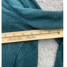 Load image into Gallery viewer, Garnet Hill Sweater Womens Extra Large Cardigan Linen Drape Front Mature Preppy