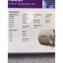 Load image into Gallery viewer, Honeywell Home Humidifier Pad HC22P Antimicrobial Replacement 9.5" x 10"