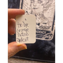 Load image into Gallery viewer, InkAddict Shirt Womens Small Tie Dye Tarot Card Grunge Tattoo Spell Out