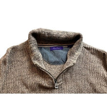 Load image into Gallery viewer, Alan Flusser Sweater Mens Large Quarter Zip Preppy Academia Career Pull Over
