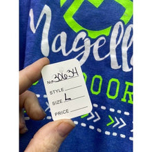 Load image into Gallery viewer, Magellan Shirt Mens Large Blue Spell Out Fishing Outdoors Everyday Streetwear