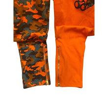 Load image into Gallery viewer, Civilized Pants Womens 2XL Grunge HipHop Color Block Zip Ankle Orange Camo
