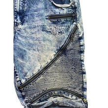 Load image into Gallery viewer, D-Lux Denim Brand Shorts Mens 38 Moto Biker Grunge Distressed Zippers Hip Hop