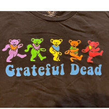 Load image into Gallery viewer, Y2K Grateful Dead Shirt Womens Large Rainbow Bears Spell Out Logo Black 2001