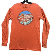 Load image into Gallery viewer, Zac Brown Band Shirt Mens Small Spell Out Country Western Orange Festival