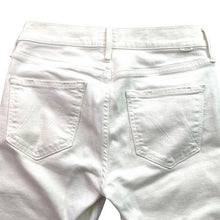 Load image into Gallery viewer, MOTHER Jeans Womens 28 Mid Rise Dazzler Crop Fray Cream Puffs Preppy Everyday