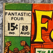 Load image into Gallery viewer, 1969 Fantastic Four #89 Comic Book Marvel Comics Silver Age Vintage