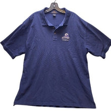 Load image into Gallery viewer, Pittsburgh Basketball Polo Shirt Mens Extra Large Navy Waffle Knit Preppy Sports