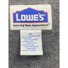 Load image into Gallery viewer, Lowes Jacket Mens Extra Large Racing Team Full Zip Gray Fleece Lined Outdoors