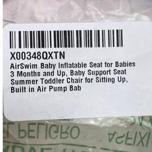 Load image into Gallery viewer, AirSwim Baby Inflatable Seat Support Chair with Built-in Air Pump Cute Teddy