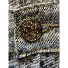 Load image into Gallery viewer, Grace in LA Pants Womens 30 Snakeskin Jeans Gold Metallic Stretch Festival