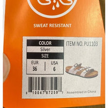 Load image into Gallery viewer, Aerothotic Sandals Womens 6 Braided Strapy Arch Support Beachy Coastal NWT