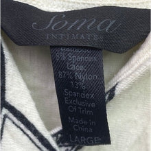 Load image into Gallery viewer, Soma Intimates Dress Womens Large Black Floral Lace Strappy Nightgown AOP