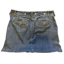 Load image into Gallery viewer, J. Crew Skirt Womens 10 Denim Mini Embroidered Heart Y2K Academia Grunge