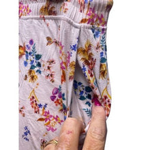 Load image into Gallery viewer, Soma Pants Women Small Bloomcore Lounge Pajama Bottoms Beige Drawstring AOP