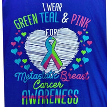 Load image into Gallery viewer, Metastatic Breast Cancer Shirt Womens 2XL Spell Out Awareness Support Streetwear