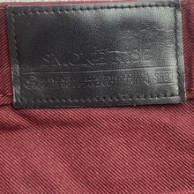 Load image into Gallery viewer, Smoke Rise Jeans Mens 32x32 Maroon Moto Grunge Punk Preppy Academia