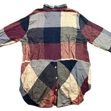 Load image into Gallery viewer, Lucky Brand Shirt Womens Large Patchwork Colorblock Preppy Academia Button Down