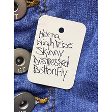 Load image into Gallery viewer, Helena Jeans Womens 16 Distressed High Rise Skinny Button Fly Distressed