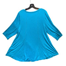 Load image into Gallery viewer, Soft Surroundings Shirt Womens Extra Large Turquoise Blue Flowy Popover Rayon