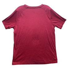 Load image into Gallery viewer, Arkansas Razorbacks Shirt Mens Large College Spell Out Logo Short Sleeve Red