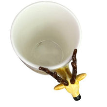 Load image into Gallery viewer, Unique Deer Elk Mug Whimsical Animal Handle Coffee Tea Cup Novelty Gift NIB