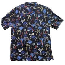Load image into Gallery viewer, Joe Marlin Shirt Mens Large Hawaiian Pool Shark Martini AOP Festival Clubwear