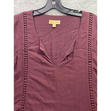 Load image into Gallery viewer, Black Swan Dress Womens Extra Small Burgundy Boho Lined Lace Festival Prairie