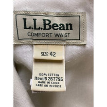 Load image into Gallery viewer, L.L.Bean Shorts Mens 42 Comfort Waist Flat Front Adjustable Everyday Beige