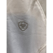 Load image into Gallery viewer, Ariat Shirt Womens Large White 1/4 Snaps Athleisure Sportswear Performance Lady