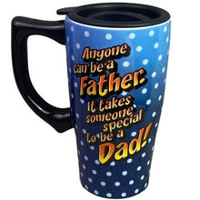 Load image into Gallery viewer, Dad Father 18oz Ceramic Travel Lid Handle Coffee Cup NIB